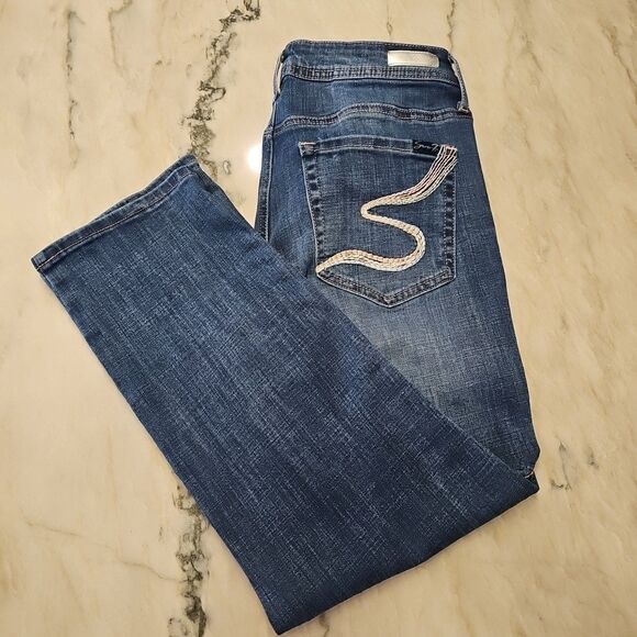 Seven7 Denim - Seven7 Women's 8 Jeans Stretch Skinny Ankle Pink Stitching Seven 7